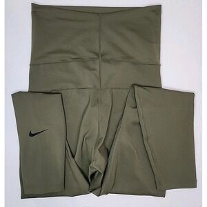 Nike Women's Maternity Army Green Drift Leggings Size Small Adult Polyester